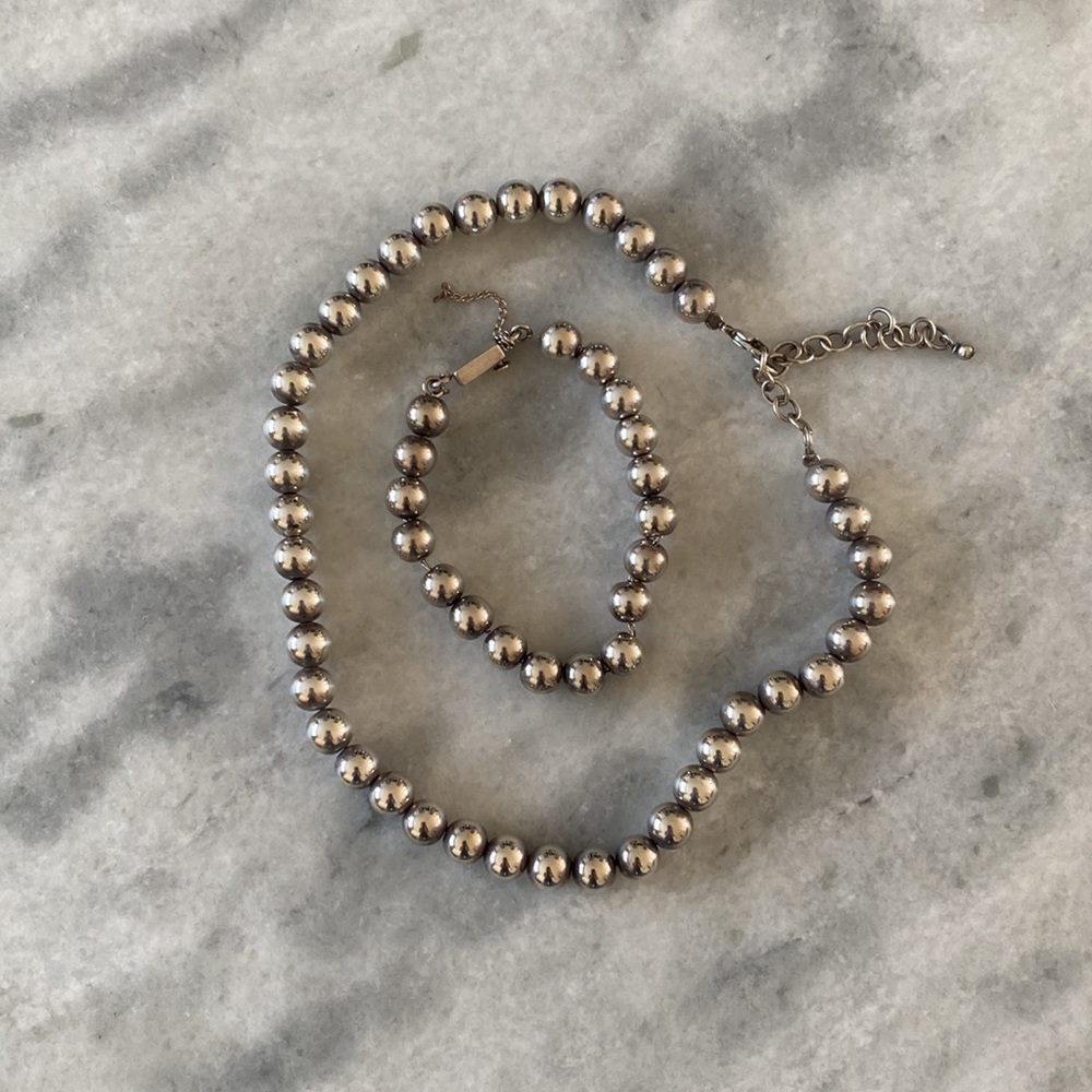 - Silpada Matching Set! Sterling silver ball necklace and bracelet